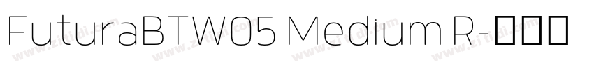 FuturaBTW05 Medium R字体转换